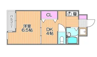 サーパス大供【4階】の間取り