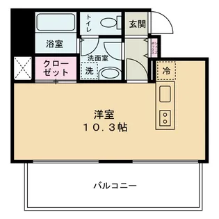 ダイドーメゾン梅田【10階】の間取り
