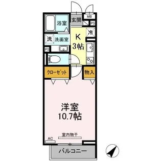 Bodhi【3階】の間取り