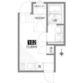 グランエッグス中野南台【1階】の間取り