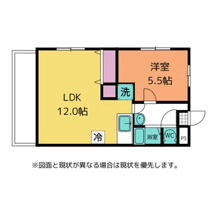 ジョイナス四ツ葉町B【4階】の間取り