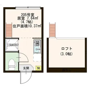 ハーモニーテラス大森西【2階】の間取り