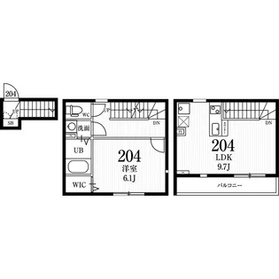 ミハス明大前の間取り