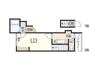 リバーノース大宮【2階】の間取り