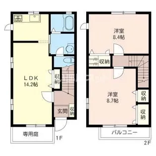 プリマベーラ大成【1階】の間取り