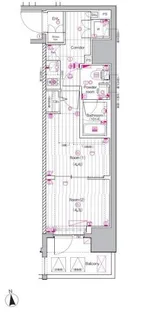 PREMIUM CUBE 上野【8階】の間取り