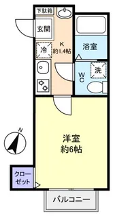 ヒルズ勝田台【2階】の間取り