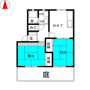 建穂小畑ハイツ A棟【2階】の間取り