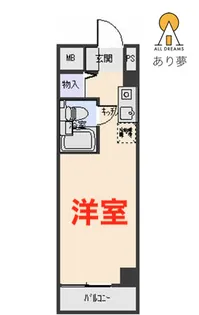 セザール第3鶴見【4階】の間取り