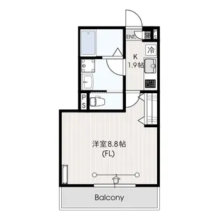 シャルム神宮前【2階】の間取り