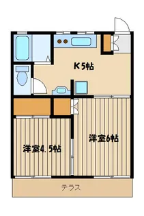 星野ハイツ【1階】の間取り