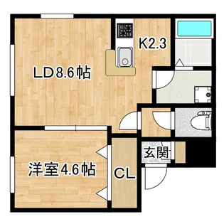 Stanley Clarke(スタンリークラーク)【4階】の間取り