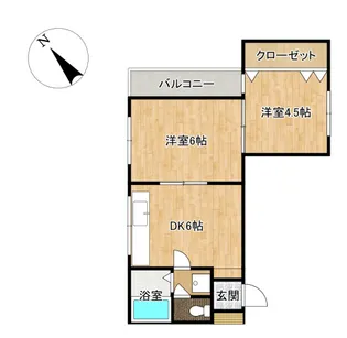 ピースガーデンさかえまち【4階】の間取り