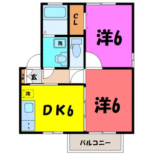 グランドハイツ (高崎市中居町)【1階】の間取り