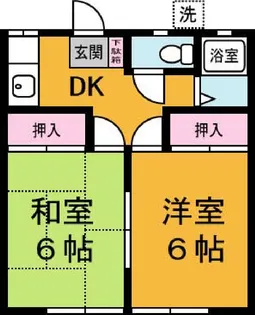 ハイツ深志【1階】の間取り