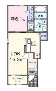 メゾン・ド・アイ【1階】の間取り