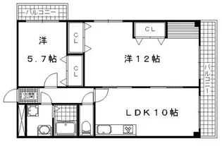 菊ビル【4階】の間取り