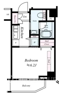 レピュア池袋【4階】の間取り