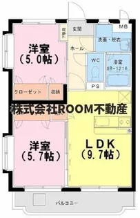 エスポワールはるか【2階】の間取り