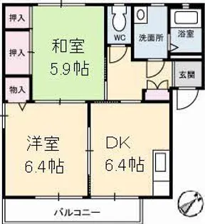 ミレニアムガーデンII【1階】の間取り