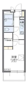 レオパレスリラ大南【3階】の間取り