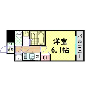 プレサンス京町堀ノース【10階】の間取り
