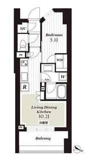 ザ マジェスティコート目黒【14階】の間取り