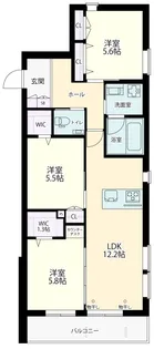 ヴェルデュール【3階】の間取り