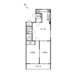 ルノール春日【2階】の間取り