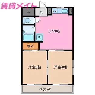 ファミリーマンション【3階】の間取り