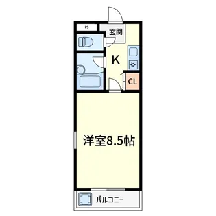 ジュネス帯曲輪【3階】の間取り