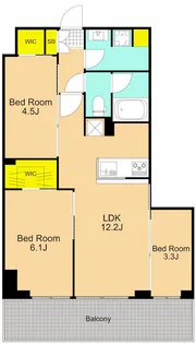 Iris南大井【2階】の間取り
