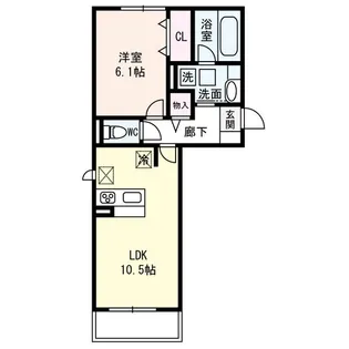 ハイドンホーフ【3階】の間取り