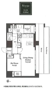 WORVE東京木場【12階】の間取り