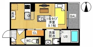 REGALEST 大元【1階】の間取り