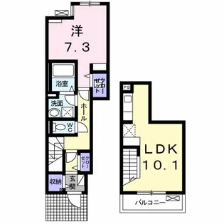 ボンヌール A【1階】の間取り