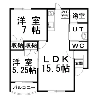 Wing【2階】の間取り