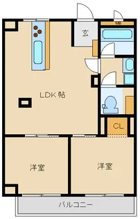 第二梶ヶ谷マンション【1階】の間取り