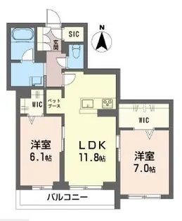 レデン【3階】の間取り