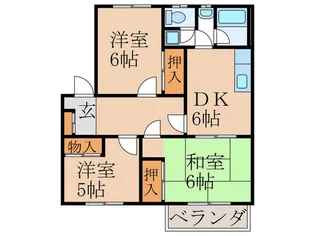 平田アパート【1階】の間取り