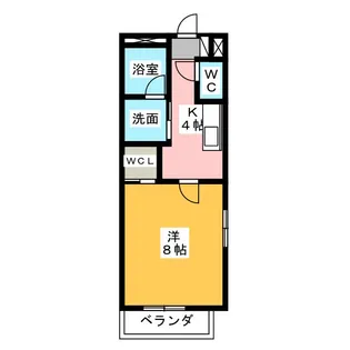 ブランシェ長田【2階】の間取り