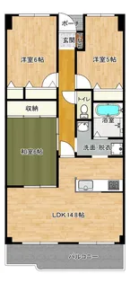 サーパス北本町【5階】の間取り