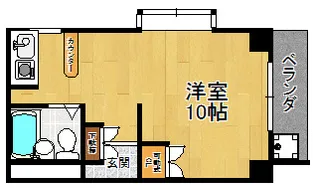キングコーポラス2【4階】の間取り
