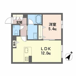 シャーメゾン光月【1階】の間取り