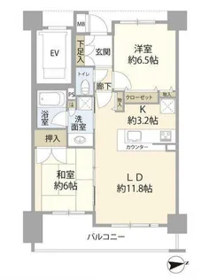 ポレスター所沢リーモ【4階】の間取り