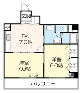 ラ・プリエ【7階】の間取り