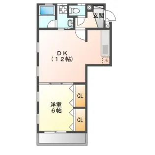 アネスティーコート【1階】の間取り