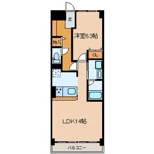 ミネルバS【3階】の間取り