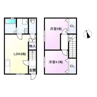 Rosa古閑中町IIの間取り