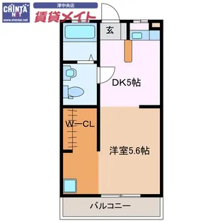 町屋ライフ B【4階】の間取り